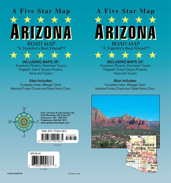 Arizona AZ State Map FS 2022 