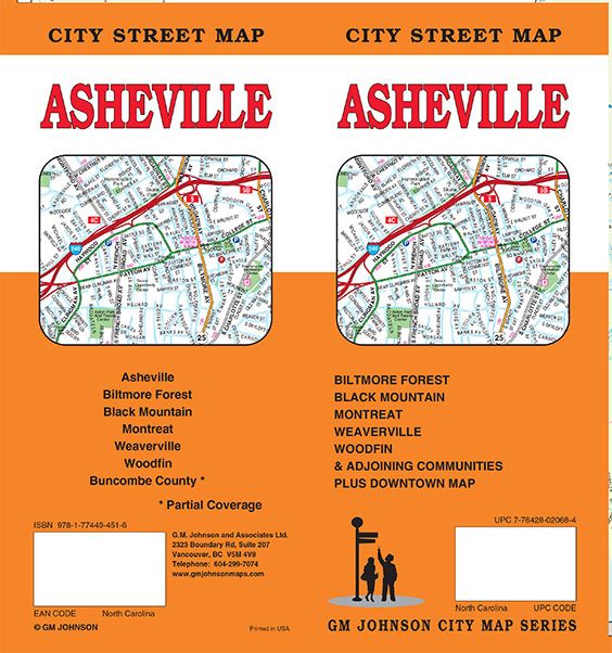 Asheville, North Carolina Street Map
