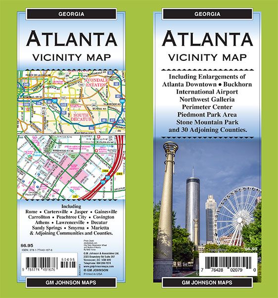Atlanta & Vicinity, Georgia Regional Map