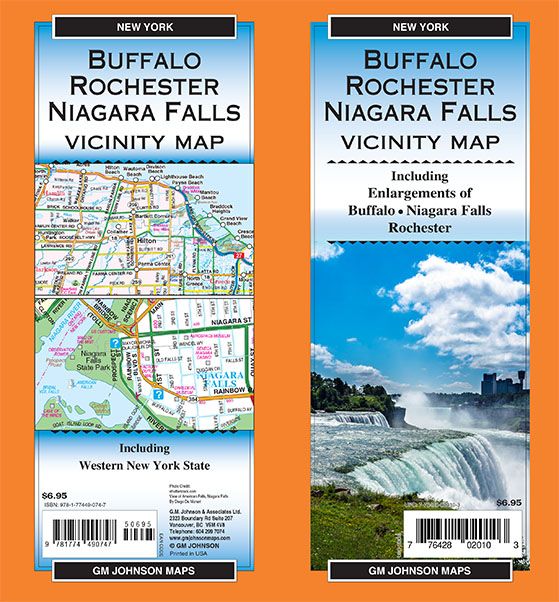 Buffalo / Rochester / Niagara Falls Vicinity, New York Regional Map