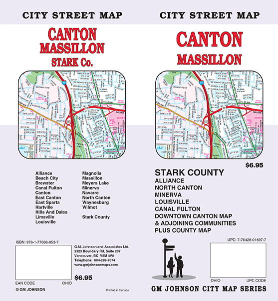 Canton / Massillon / Stark County, Ohio Street Map