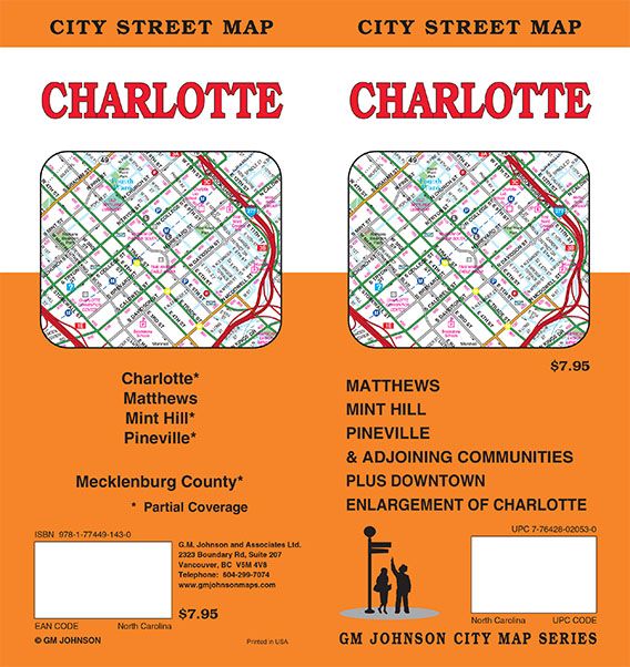 Charlotte, North Carolina Street Map