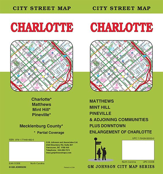 Charlotte, North Carolina Street Map