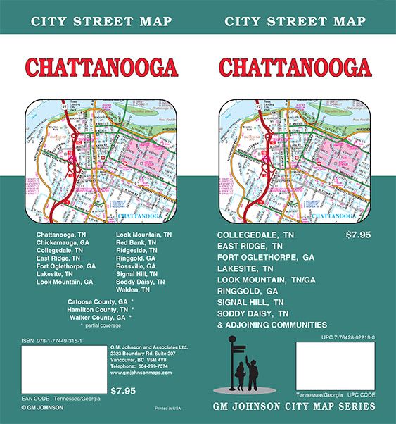 Chattanooga, Tennessee Street Map