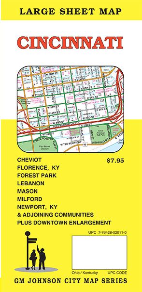Cincinnati Metro, Ohio Street Map