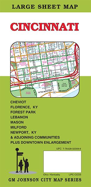 Cincinnati Metro, Ohio Street Map