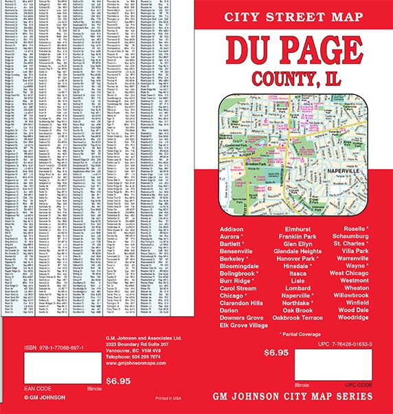 Du Page County, Illinois Street  Map