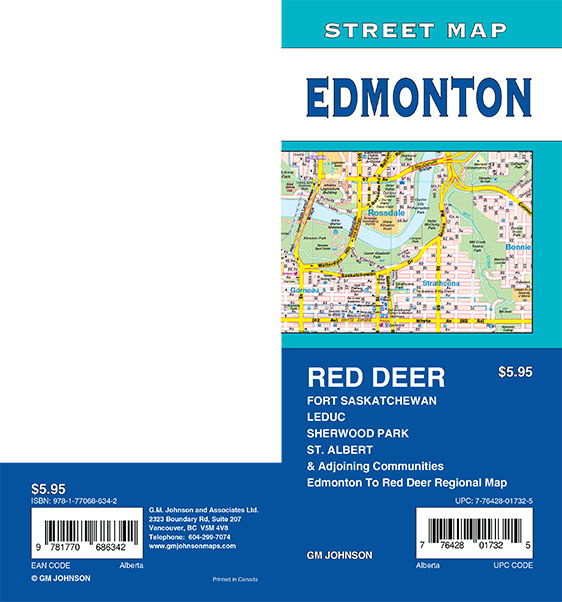 Edmonton / St. Albert / Sherwood Park / Red Deer, Alberta Street Map