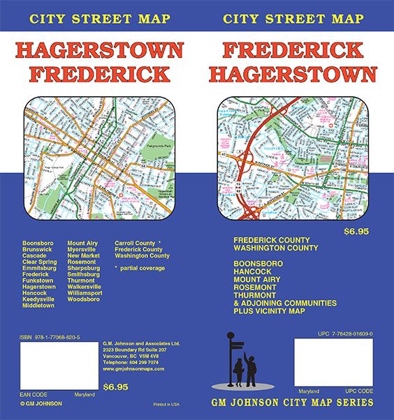 Frederick / Hagerstown, Maryland Street Map
