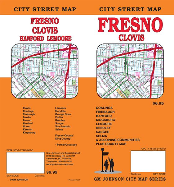 Fresno / Clovis, California Street Map