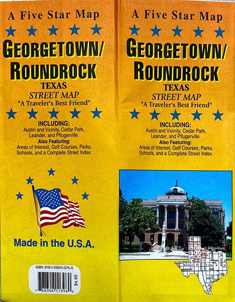 Georgetown / Round Rock, Texas Street Map