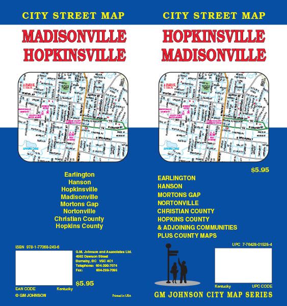 Hopkinsville / Madisonville, Kentucky Street Map