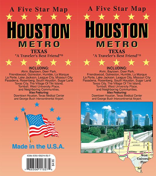 Houston Metro, Texas Regional Map