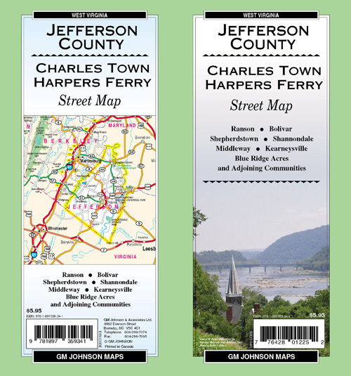 Jefferson County / Charles Town / Harpers Ferry / Ranson, West Virginia Street Map