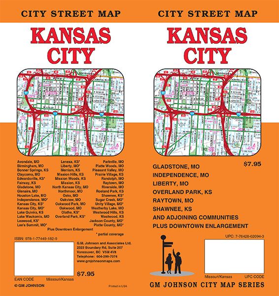 Kansas City, Missouri-Kansas Street Map