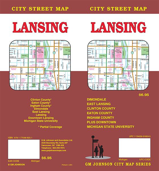 Lansing, Michigan Street Map