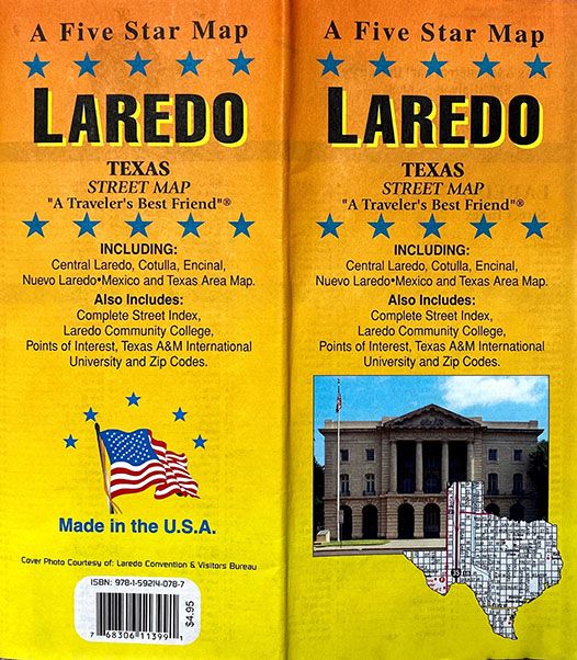 Laredo, Texas Street Map GM Johnson Maps