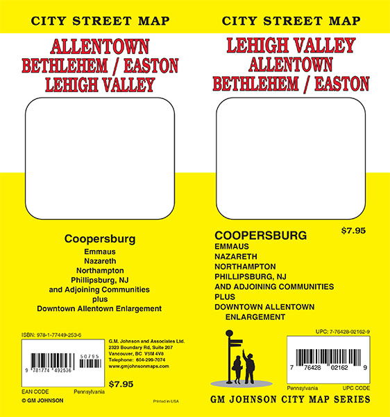 Lehigh Valley / Allentown / Bethlehem / Easton, Pennsylvania Street Map