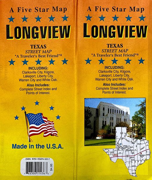 Longview Texas Street Map Gm Johnson Maps 2619