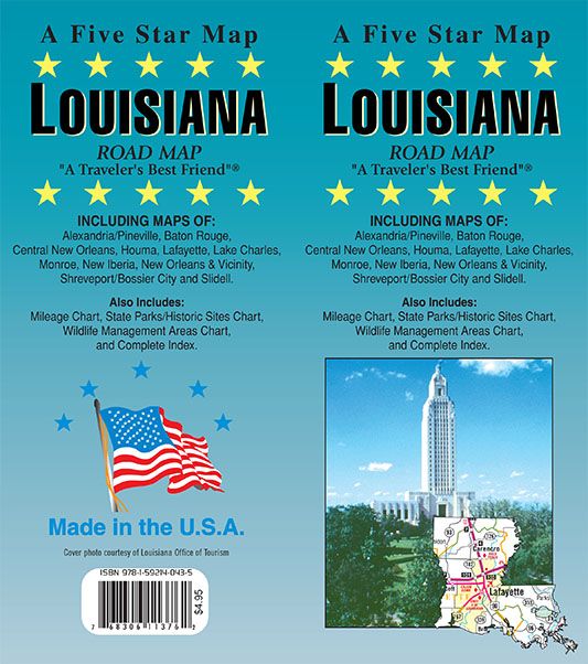 Louisiana, Louisiana State Map
