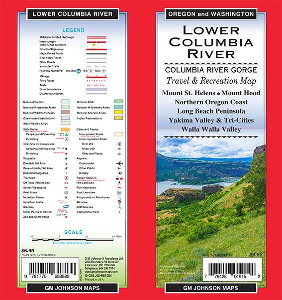 Lower Columbia River / Southern WA / Northern OR, Oregon Regional Map