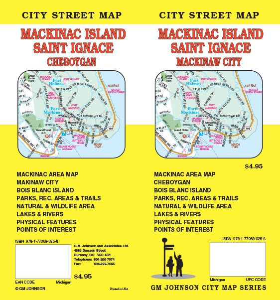 Mackinac Island / St Ignace, Michigan Street Map