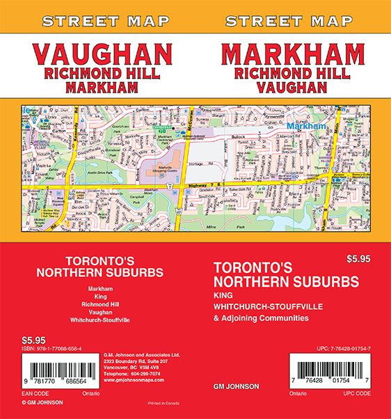 Markham / Vaughan / Richmond Hill, Ontario Street Map