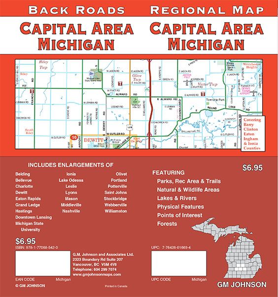 Michigan – Capital Area, Michigan Regional Map