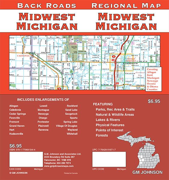 Michigan – Midwest, Michigan Regional Map