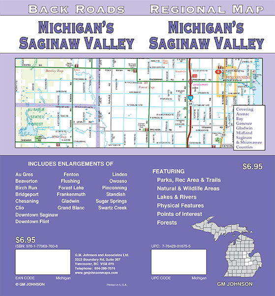 Michigan – Saginaw Valley, Michigan Regional Map