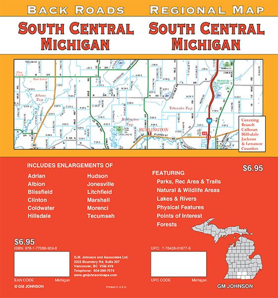 Michigan – South Central, Michigan Regional Map