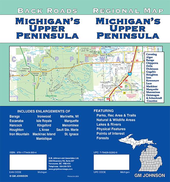 Michigan – Upper Peninsula, Michigan Regional Map