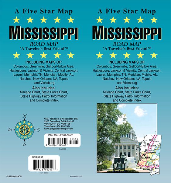 Mississippi, Mississippi State Map