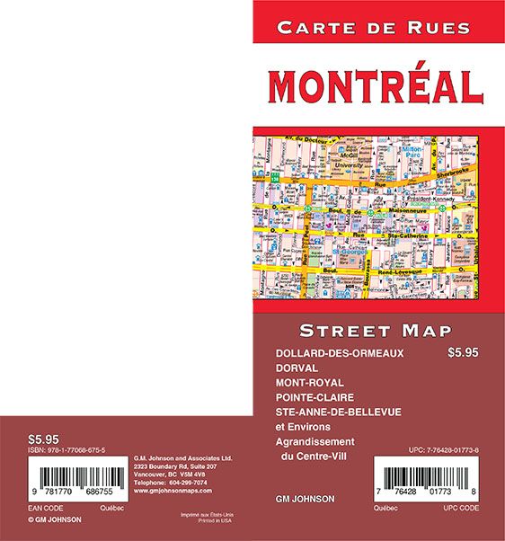 Montreal, Quebec Street Map