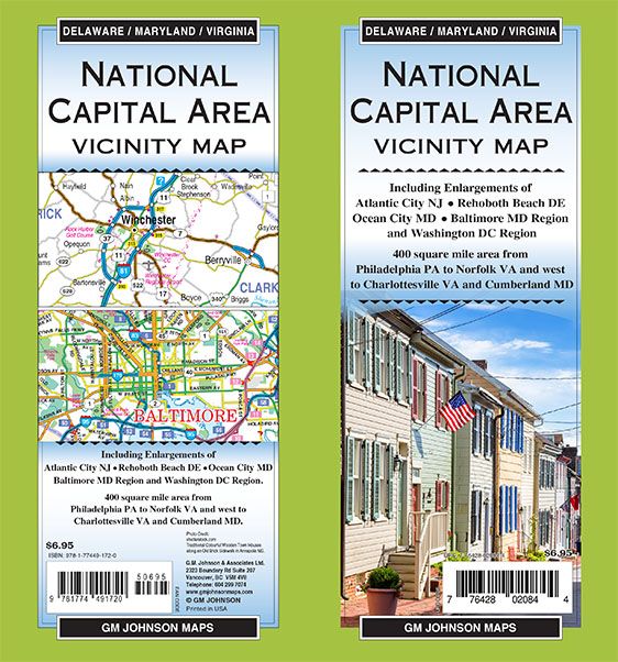 National Capital Area – 400 mile area, Delaware / Maryland / Virginia Regional Map
