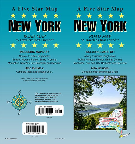 New York, New York State Map