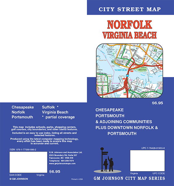 Norfolk / Virginia Beach / Chesapeake / Portsmouth, Virginia Street  Map