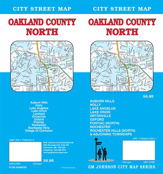 Oakland County North Michigan Street Map Gm Johnson Maps Bank2home com