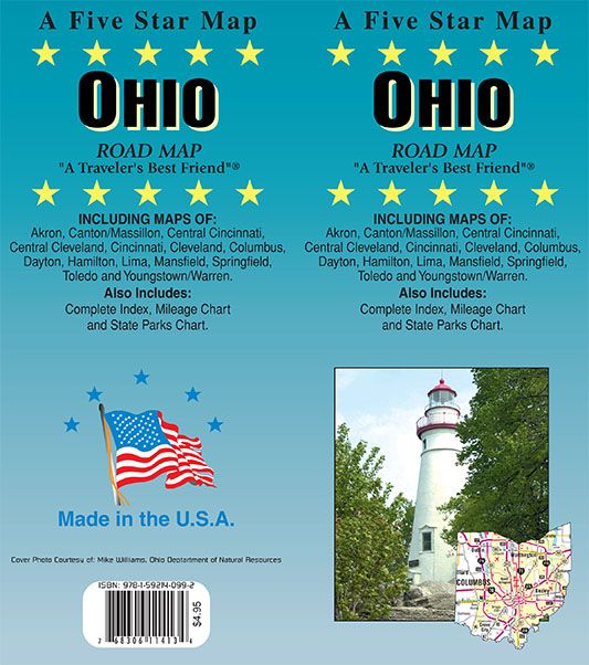 Ohio, Ohio State Map