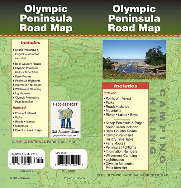 Olympic Peninsula, Washington Regional Map