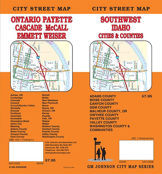 Ontario OR / Payette ID / McCall / Weiser / Emmett, Idaho Street Map