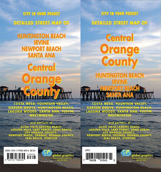 Orange County Central / Santa Ana / Newport Beach, California Street Map