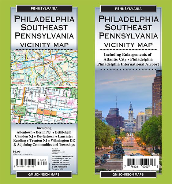 Philadelphia & South East Pennsylvania, Pennsylvania Regional Map