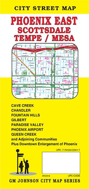 Phoenix East, Arizona Street Map
