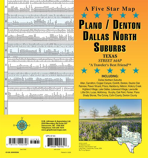 Denton / Plano / McKinney / Dallas North, Texas Street Map