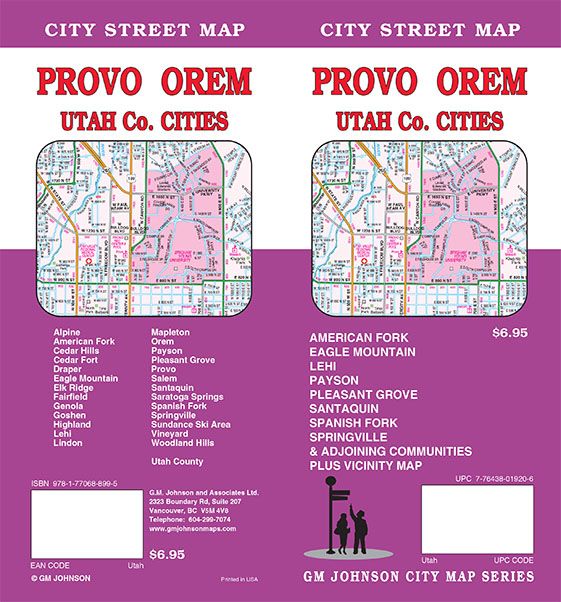 Provo / Orem / Utah County, Utah Street Map