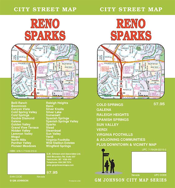 Reno / Sparks, Nevada Street Map
