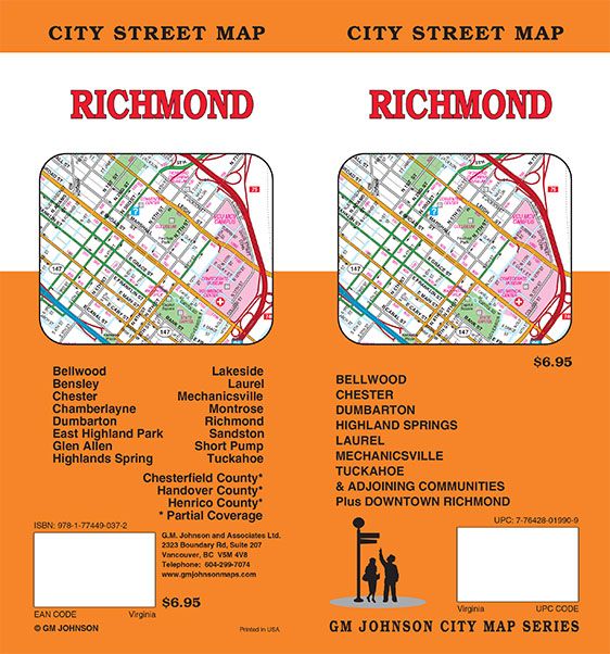 Richmond, Virginia Street  Map
