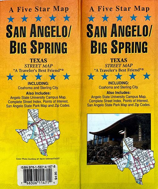 San Angelo / Big Spring, Texas Street Map