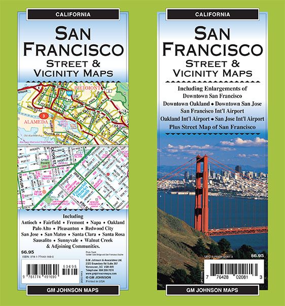 San Francisco & Vicinity, California Regional / Street Map